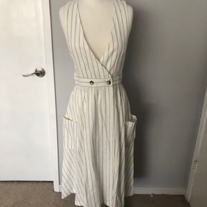 Free People Diana Sleeveless Pin Stripe Dress SM